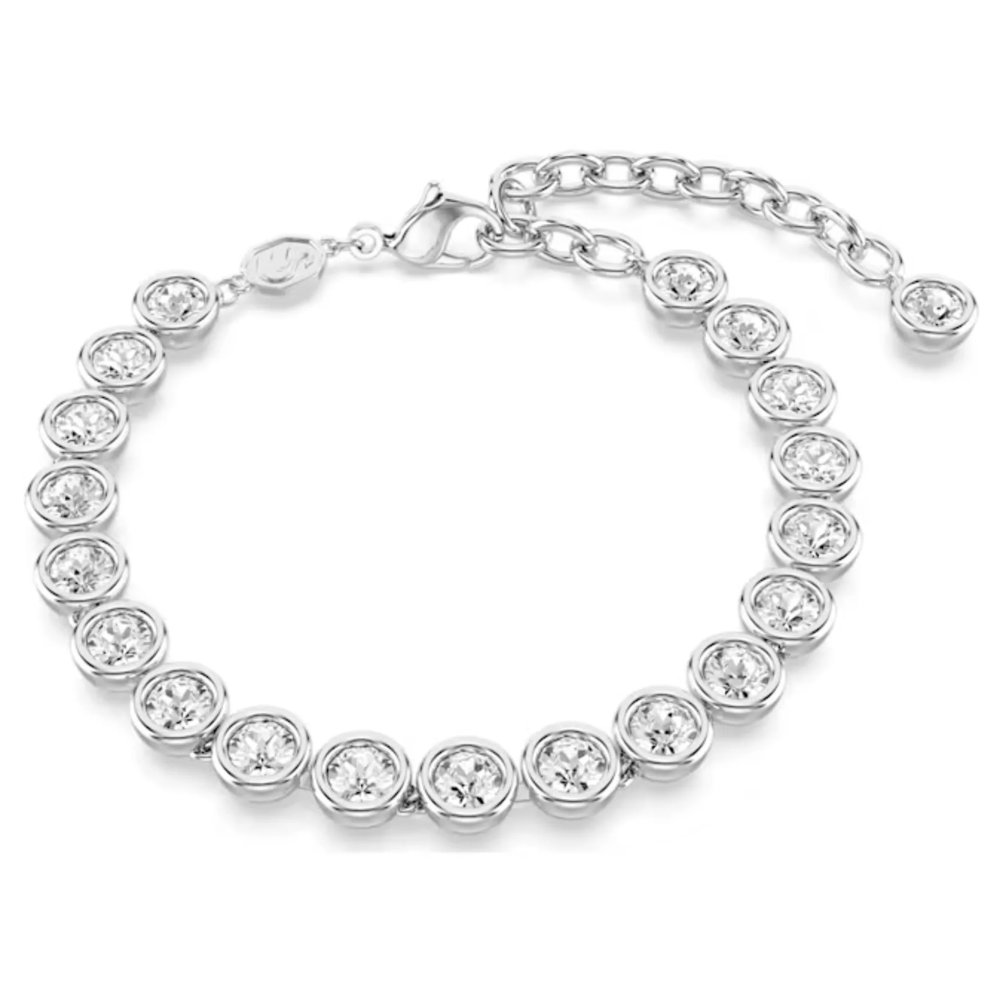 SWAROVSKI IMBER TENNIS BRACELET ROUND CUT, WHITE, RHODIUM PLATED - Image 2