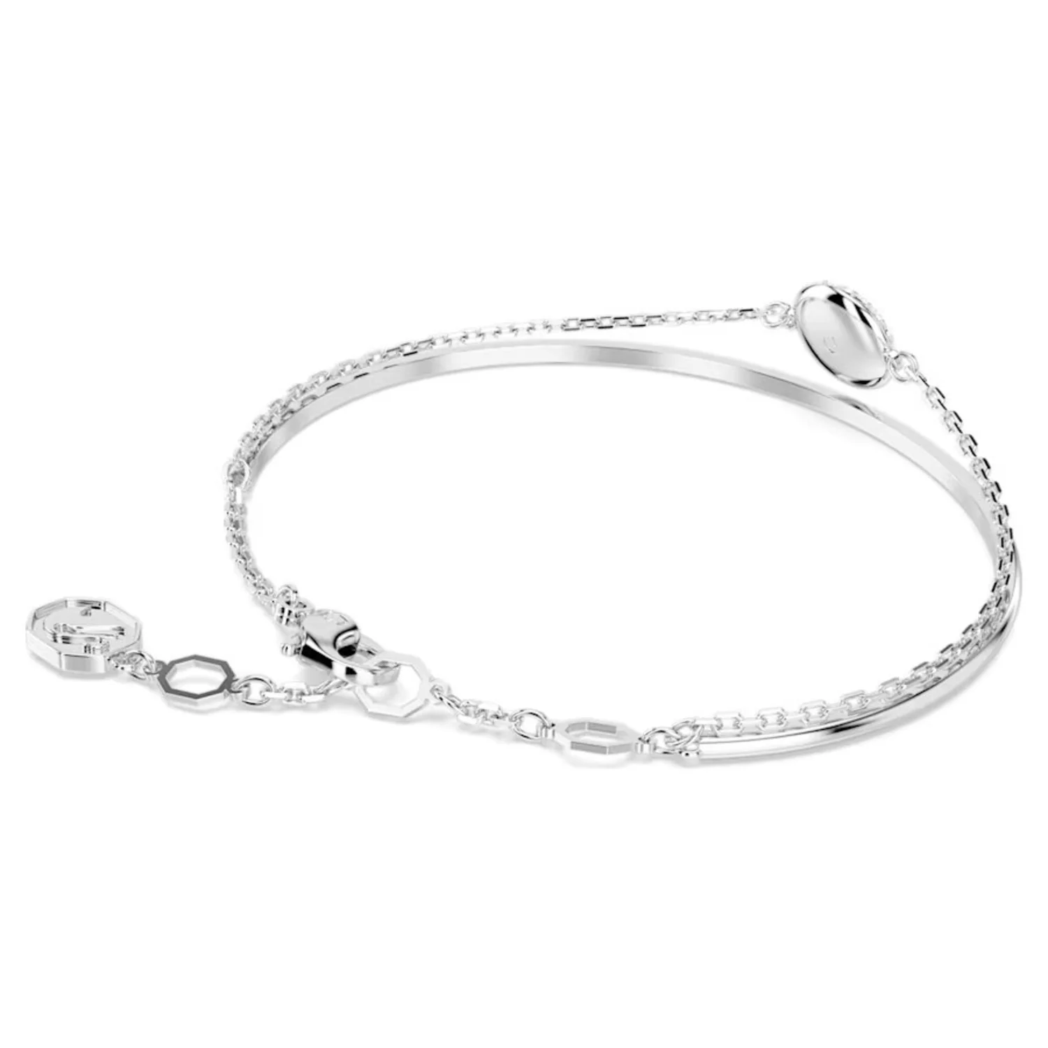 SWAROVSKI SUBLIMA BANGLE WHITE, RHODIUM PLATED - Image 2