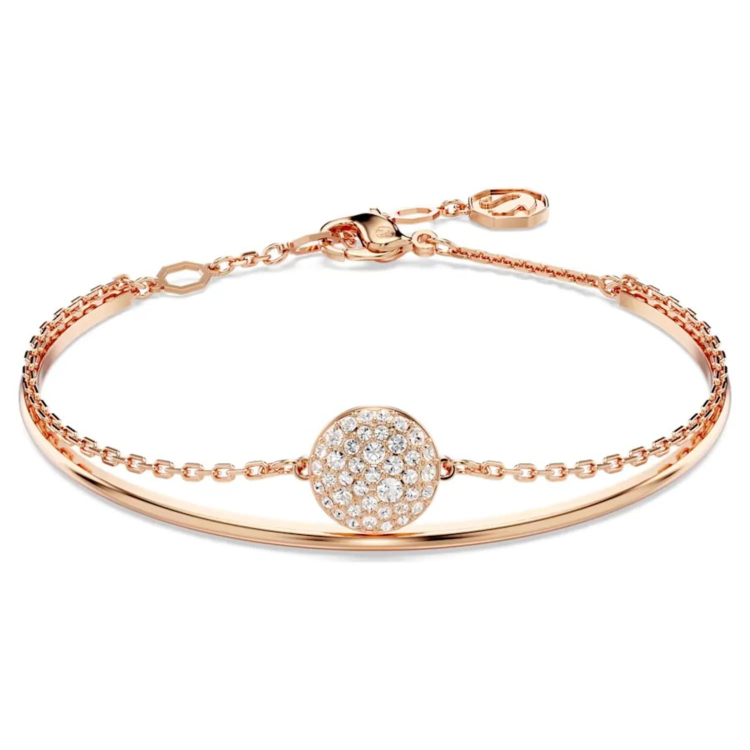 SWAROVSKI METEORA BANGLE WHITE, ROSE GOLD-TONE PLATED - Image 2