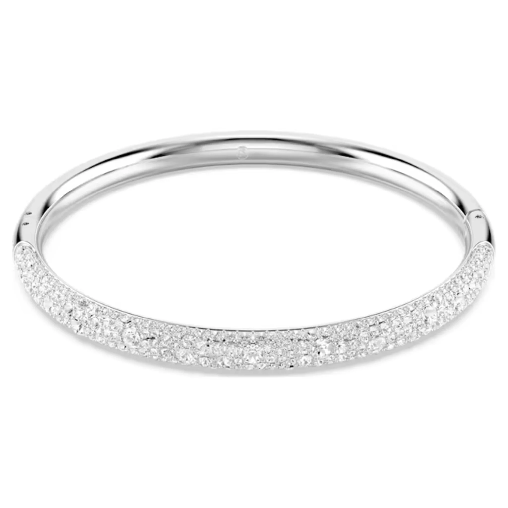 SWAROVSKI METEORA BANGLE, SNOW PAVÉ, WHITE, RHODIUM PLATED - Image 2