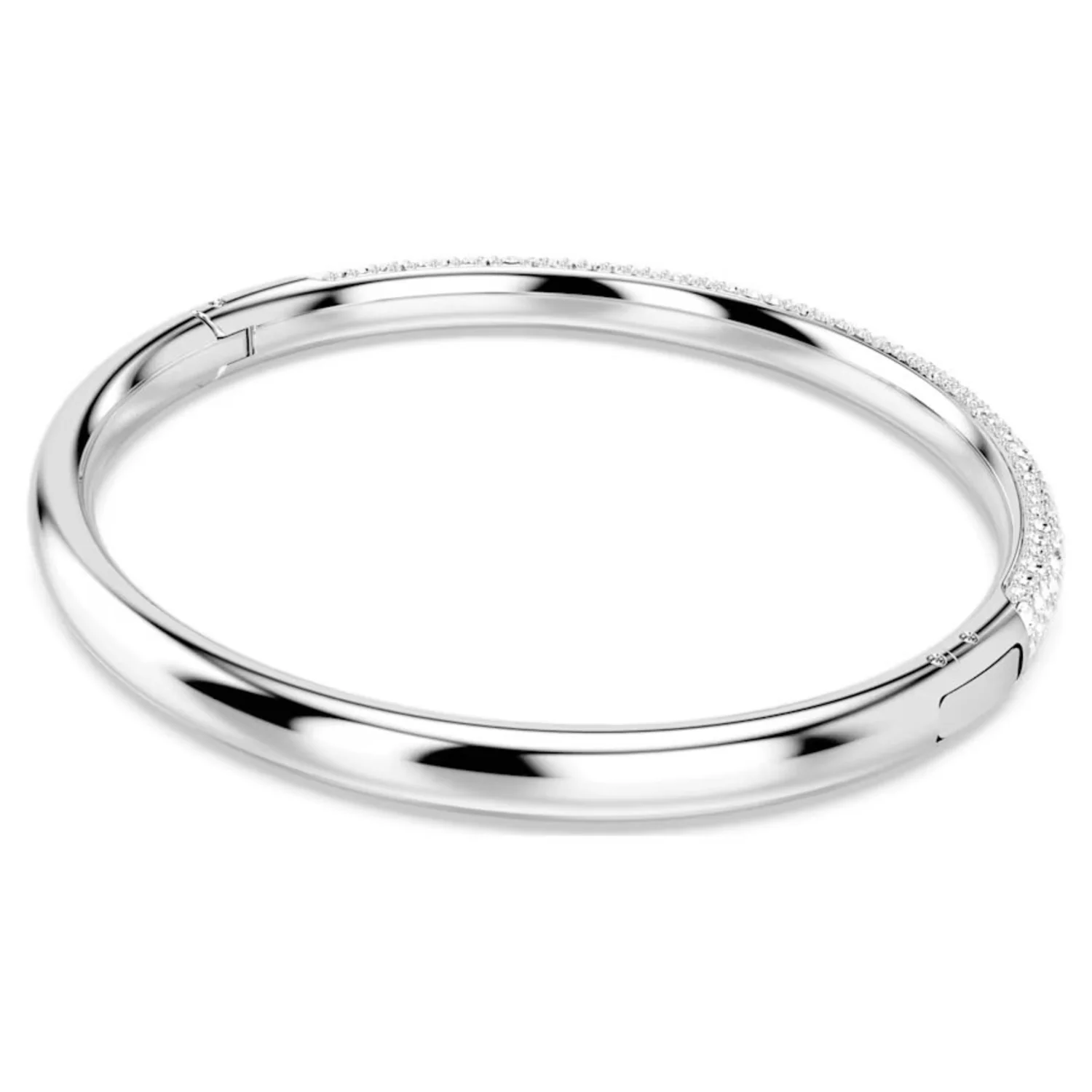 SWAROVSKI METEORA BANGLE, SNOW PAVÉ, WHITE, RHODIUM PLATED - Image 2