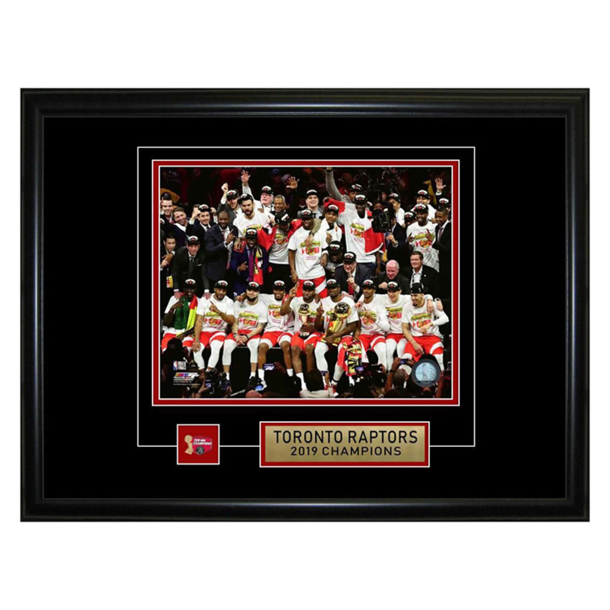 FRAMEWORTH TORONTO RAPTORS 8X10 INCH PIN AND PLATE 2019 NBA CHAMPIONS - Image 2
