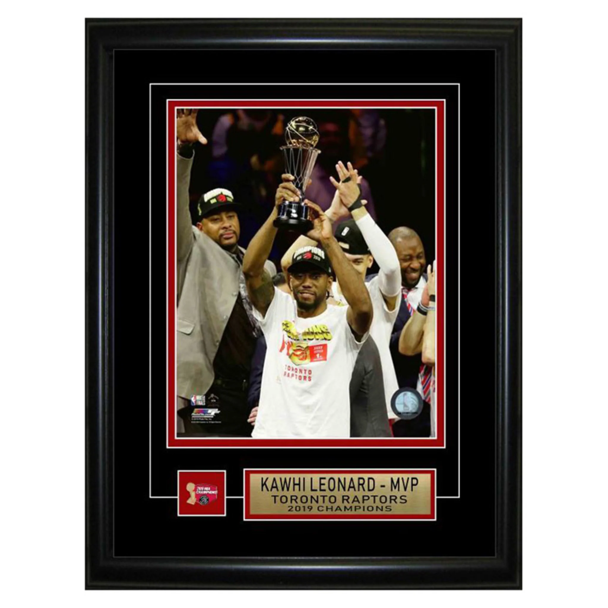 FRAMEWORTH KAWHI LEONARD 8X10 INCH PIN AND PLATE TORONTO RAPTORS 2019 MVP - Image 2