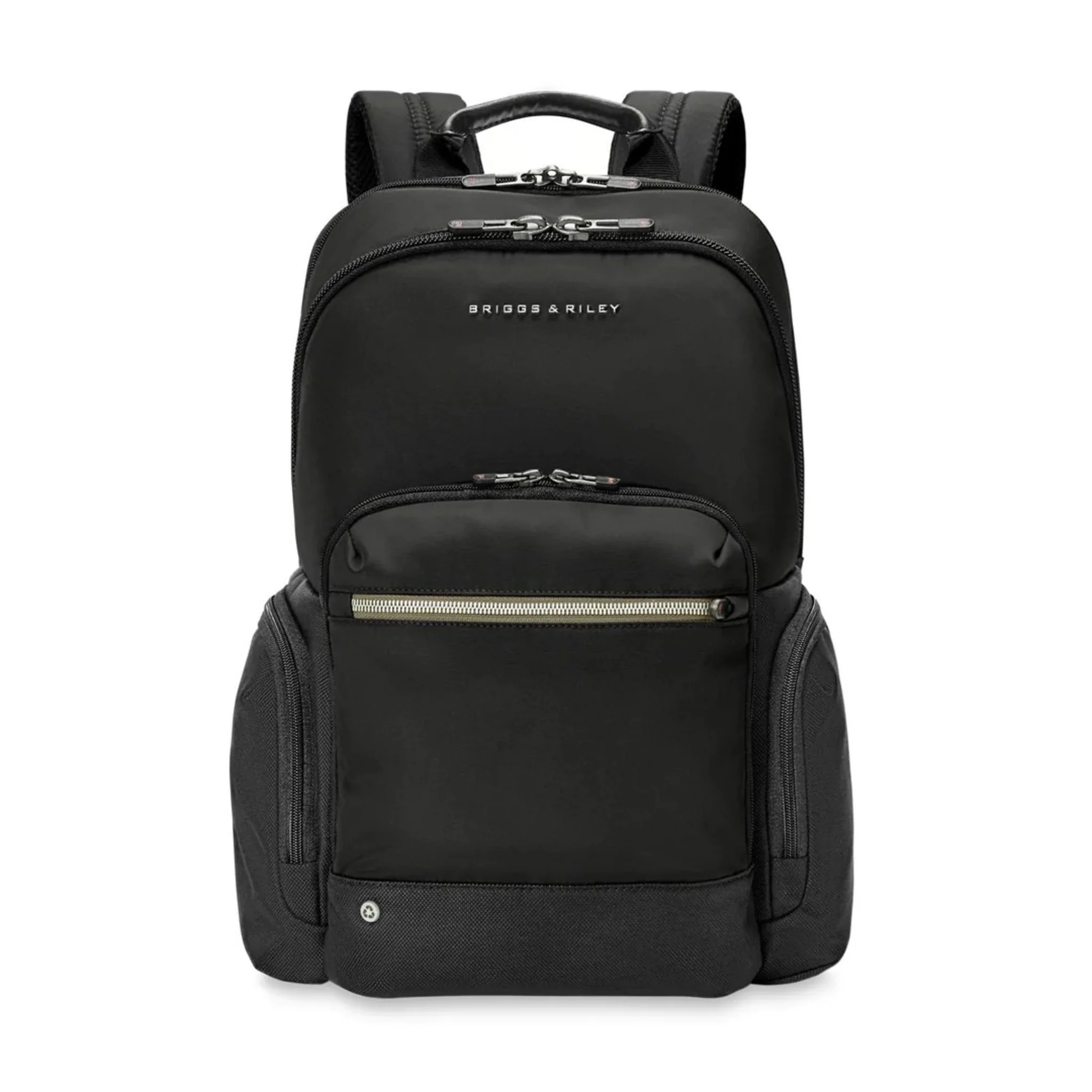 BRIGGS & RILEY HTA RECYCLED MEDIUM MULTI-POCKET BACKPACK - BLACK - Image 2