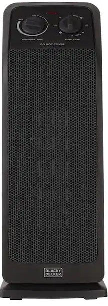 BLACK+DECKER CERAMIC TOWER BLACK 1500W
