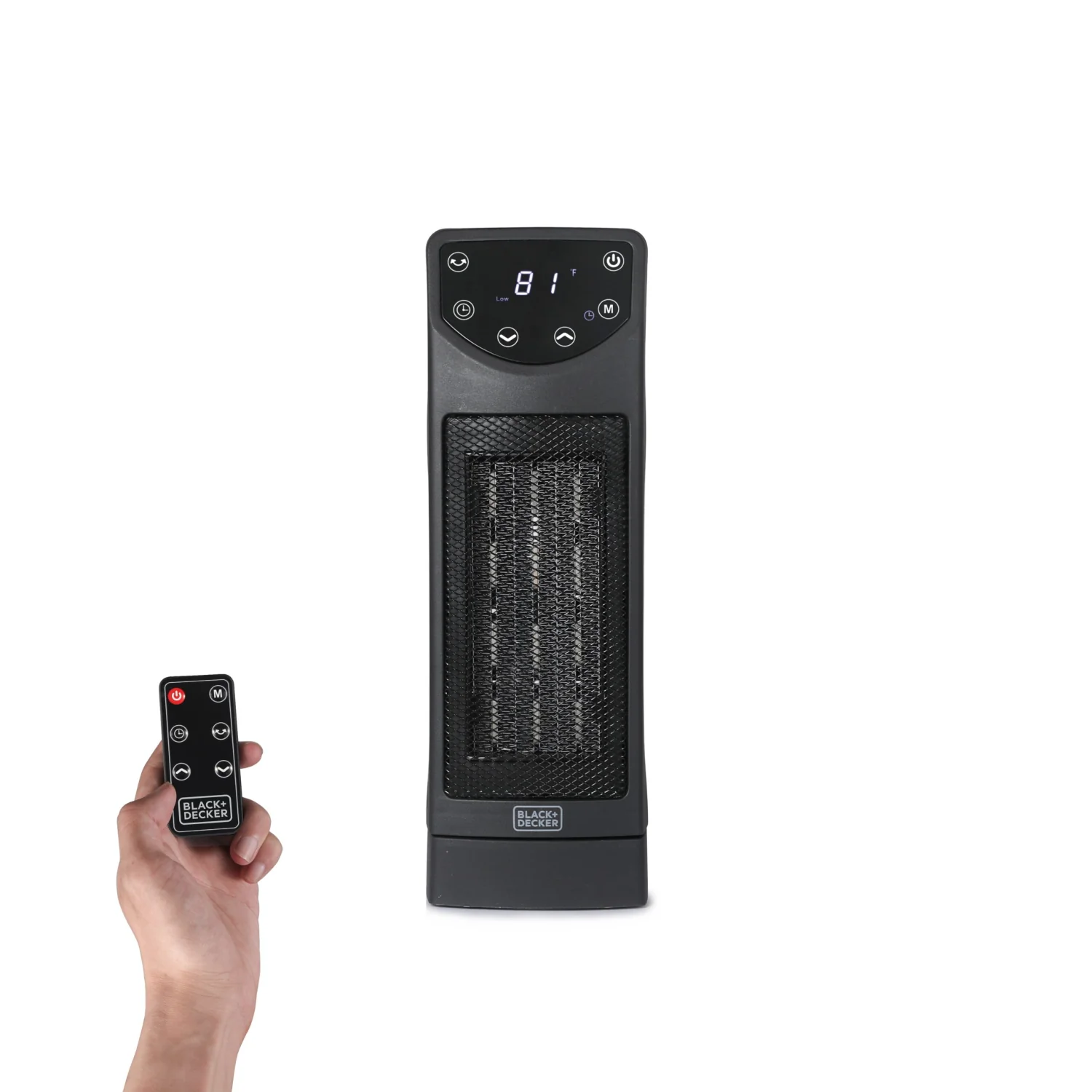 BLACK+DECKER OSCILLATING CERAMIC DESKTOP HEATER WITH REMOTE - Image 2