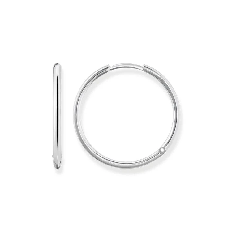 THOMAS SABO GLAM & SOUL STERLING SILVER HINGED HOOP EARRINGS