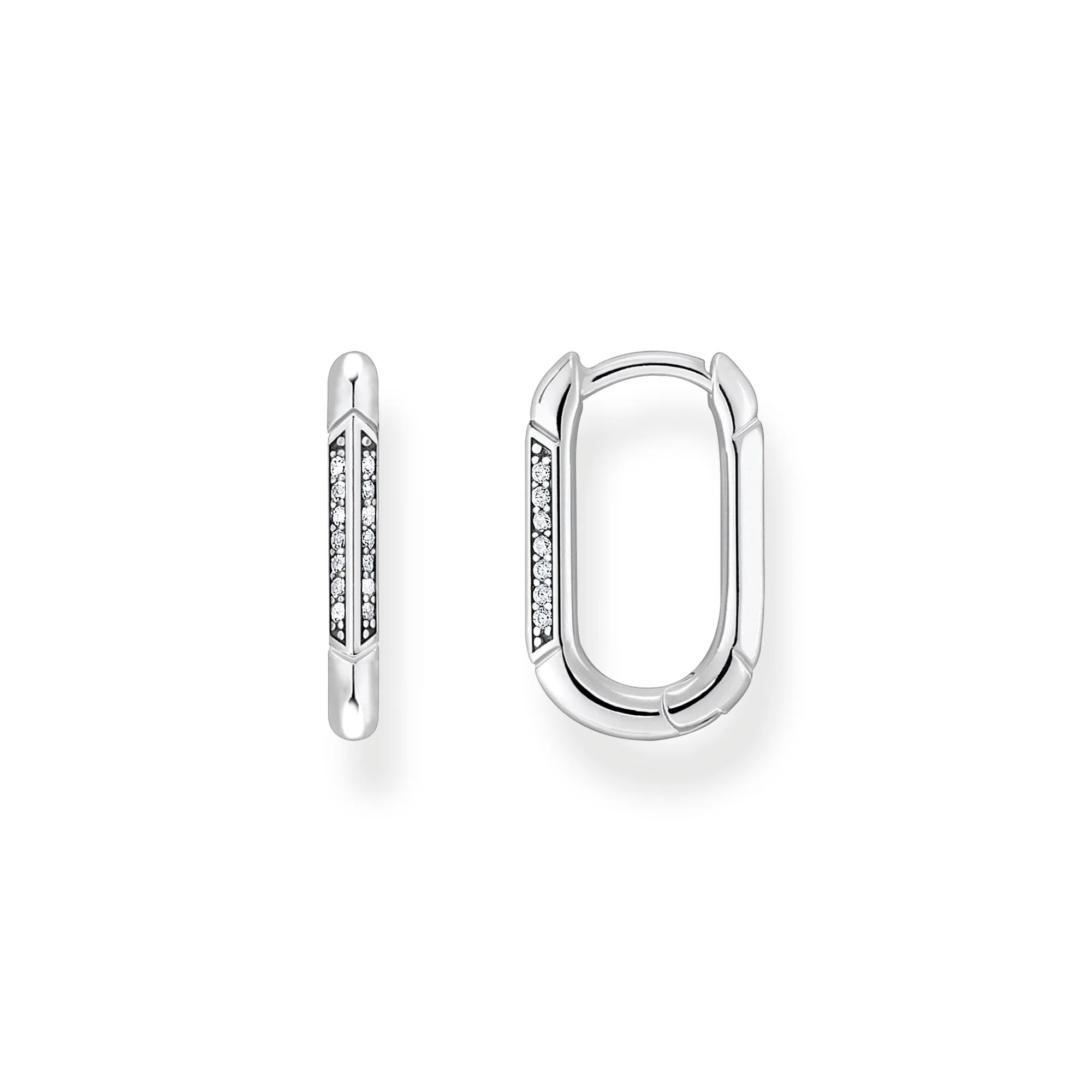 THOMAS SABO ZIRCONIA HOOP EARRINGS