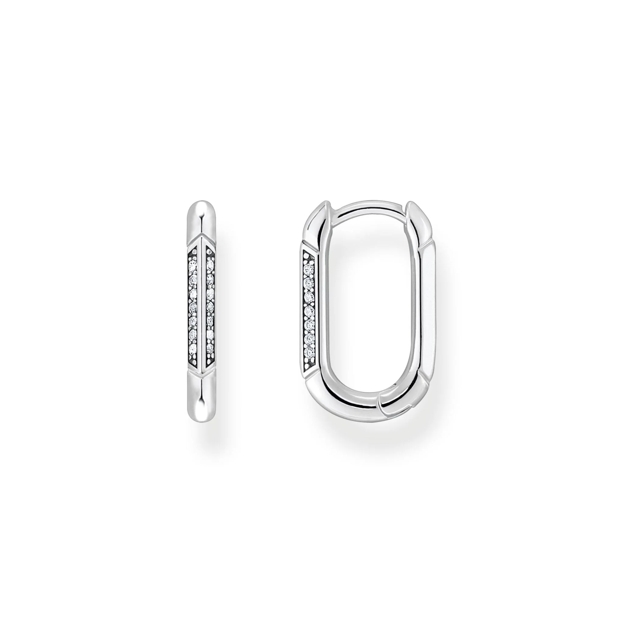 THOMAS SABO ZIRCONIA HOOP EARRINGS - Image 2