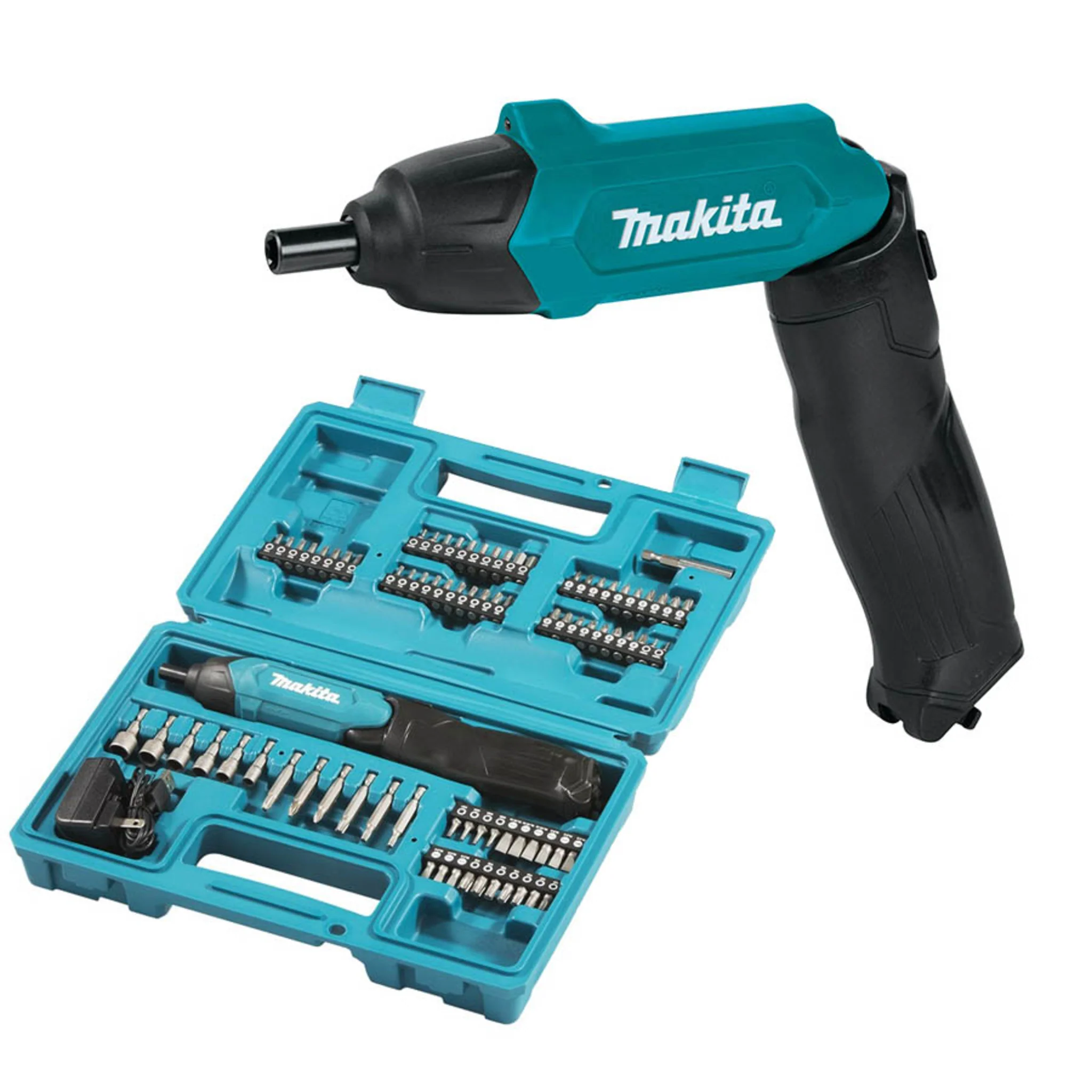 MAKITA CORDLESS SCREWDRIVER AND 81 PIECE ACCESSORY KIT - Image 2