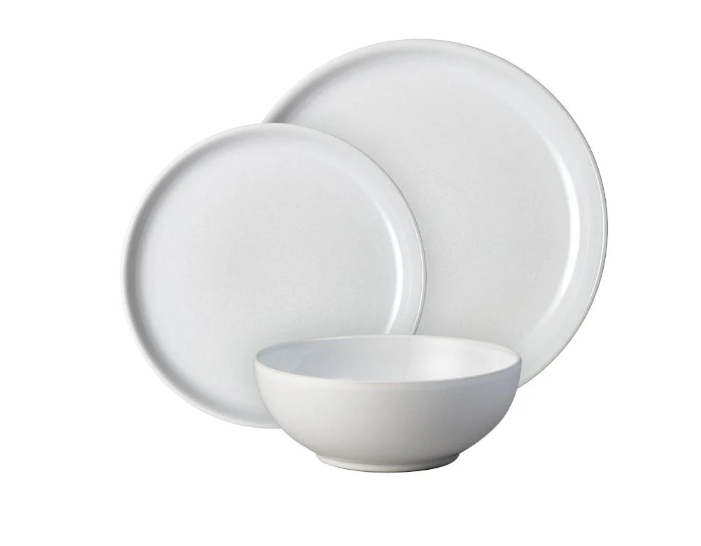 DENBY ELEMENTS STONE WHITE 12PC DINNERWARE SET