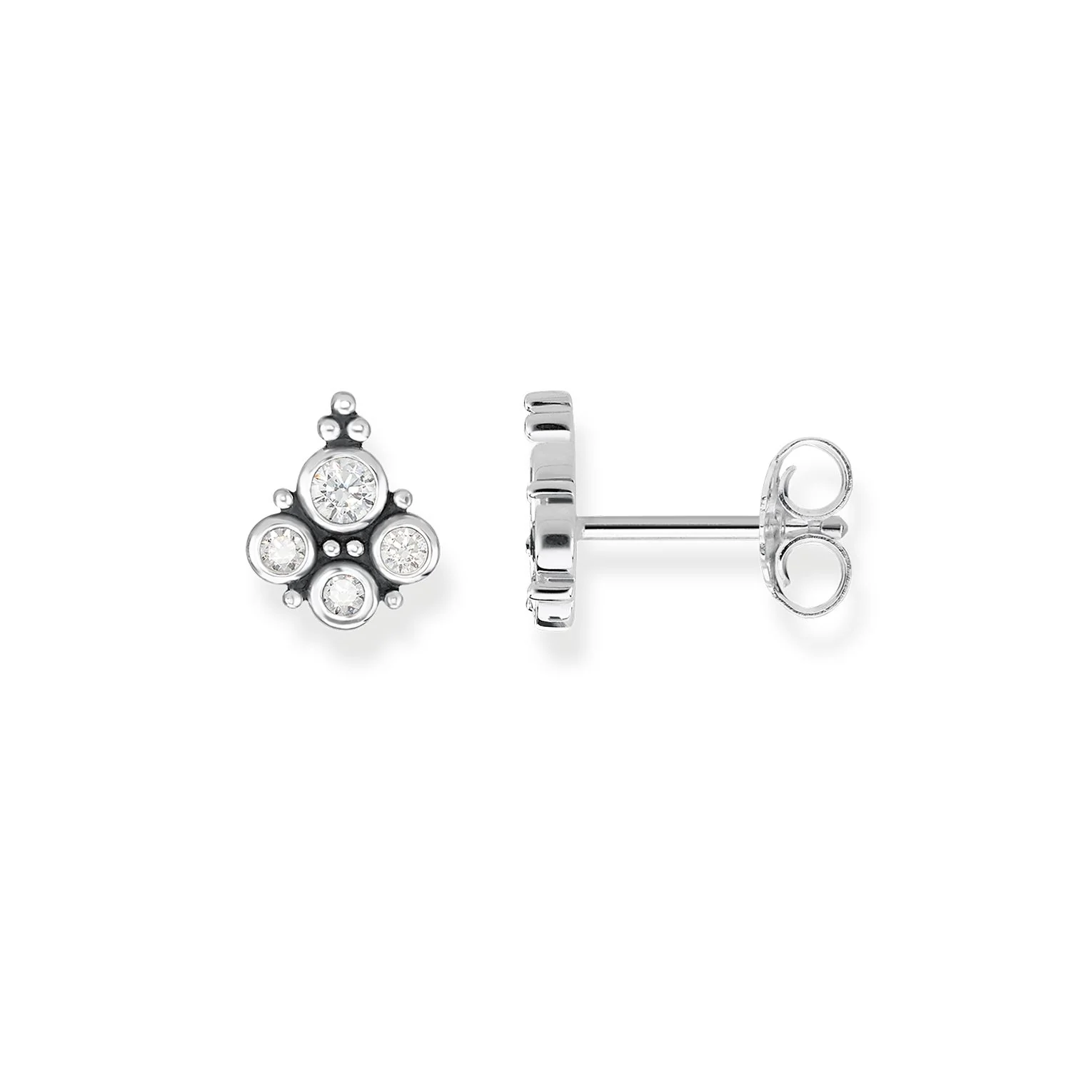 THOMAS SABO ROYALTY WHITE STUD EARRINGS
