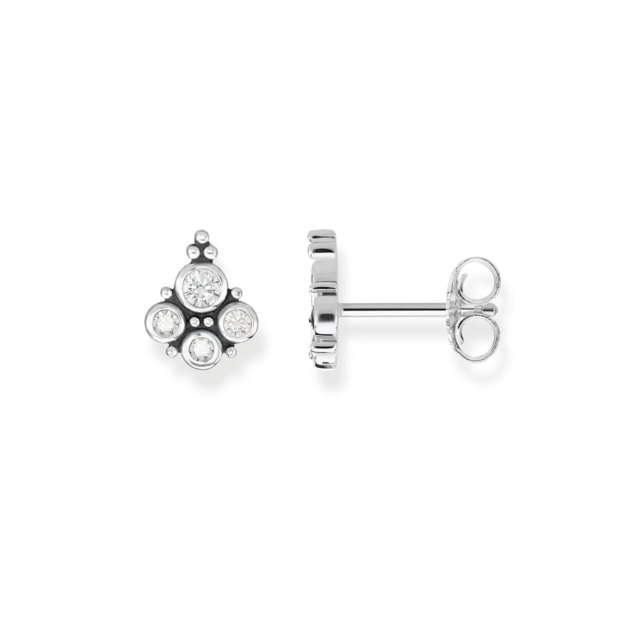 THOMAS SABO ROYALTY WHITE STUD EARRINGS - Image 2