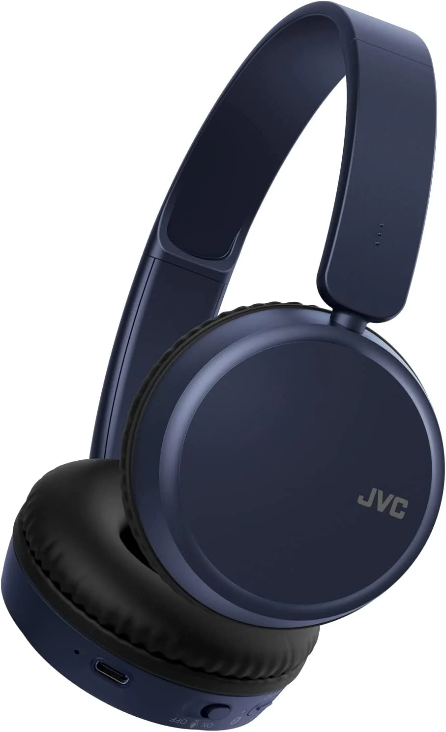 JVC BLUETOOTH WIRELESS BASS-BOOST EQ ON-EAR HEADPHONES - BLUE