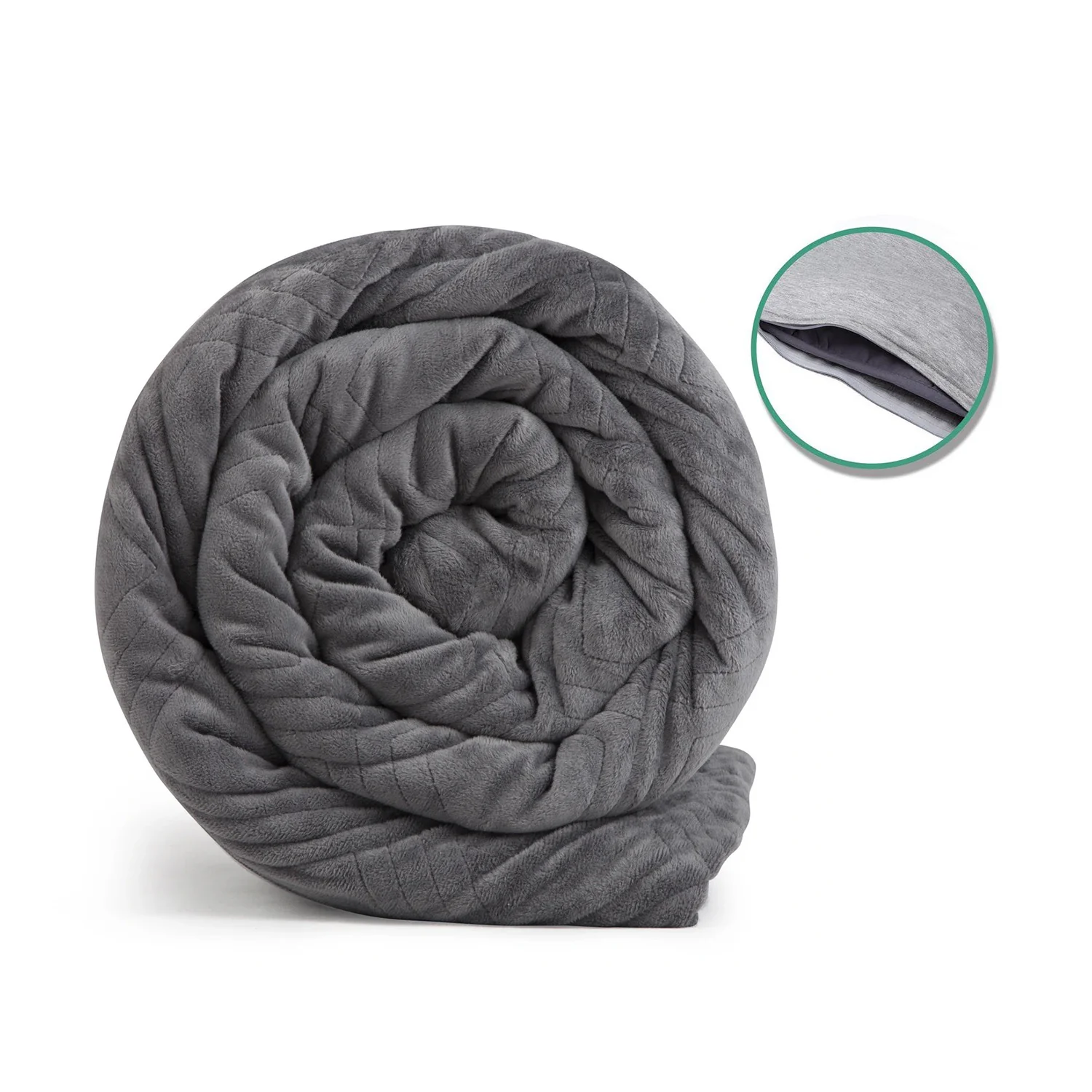 HUSH 2-IN-1 BUNDLE - QUEEN 20 LB - GREY - Image 2