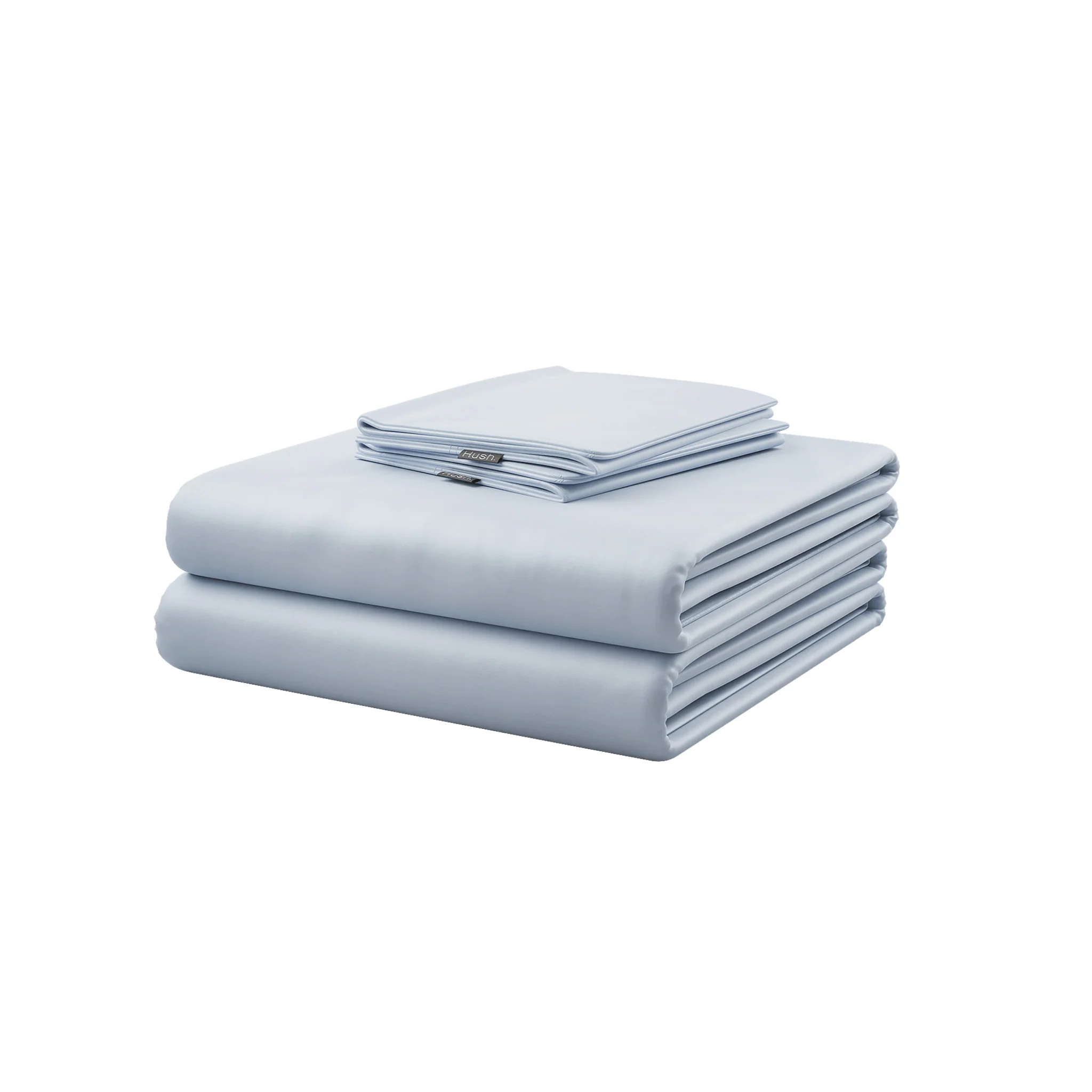 HUSH ICED BAMBOO COOLING SHEET AND PILLOWCASE SET - KING - ARTIC BLUE - Image 2