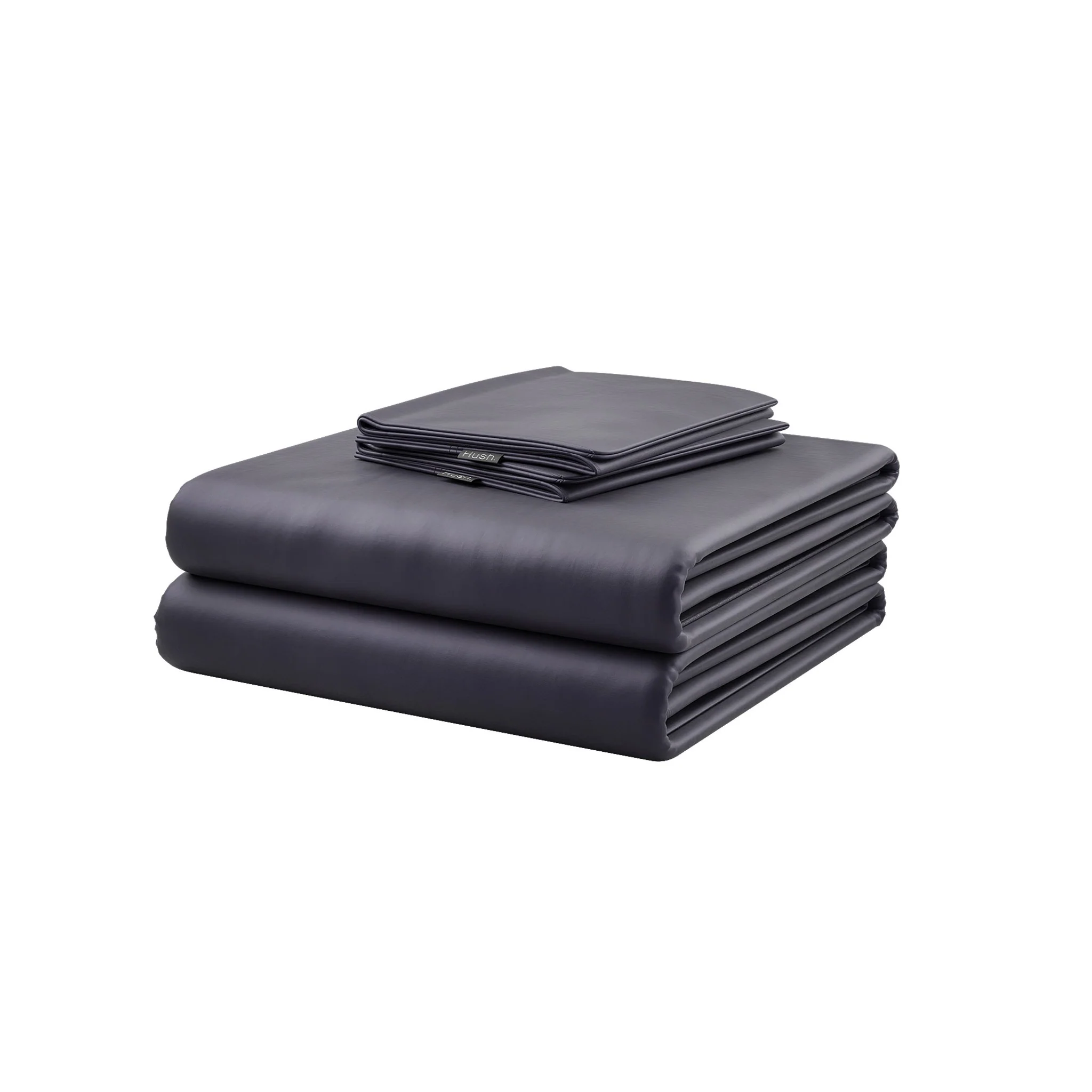 HUSH ICED BAMBOO COOLING SHEET AND PILLOWCASE SET - QUEEN - CHARCOAL - Image 2