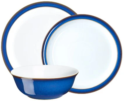 DENBY IMPERIAL BLUE 12PC DINNERWARE SET