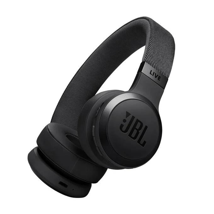 JBL LIVE 670 WIRELESS ON-EAR TRUE ADAPTIVE NOISE-CANCELING HEADPHONES - BLACK