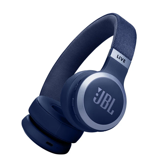 JBL LIVE 670 WIRELESS ON-EAR TRUE ADAPTIVE NOISE-CANCELING HEADPHONES - BLUE