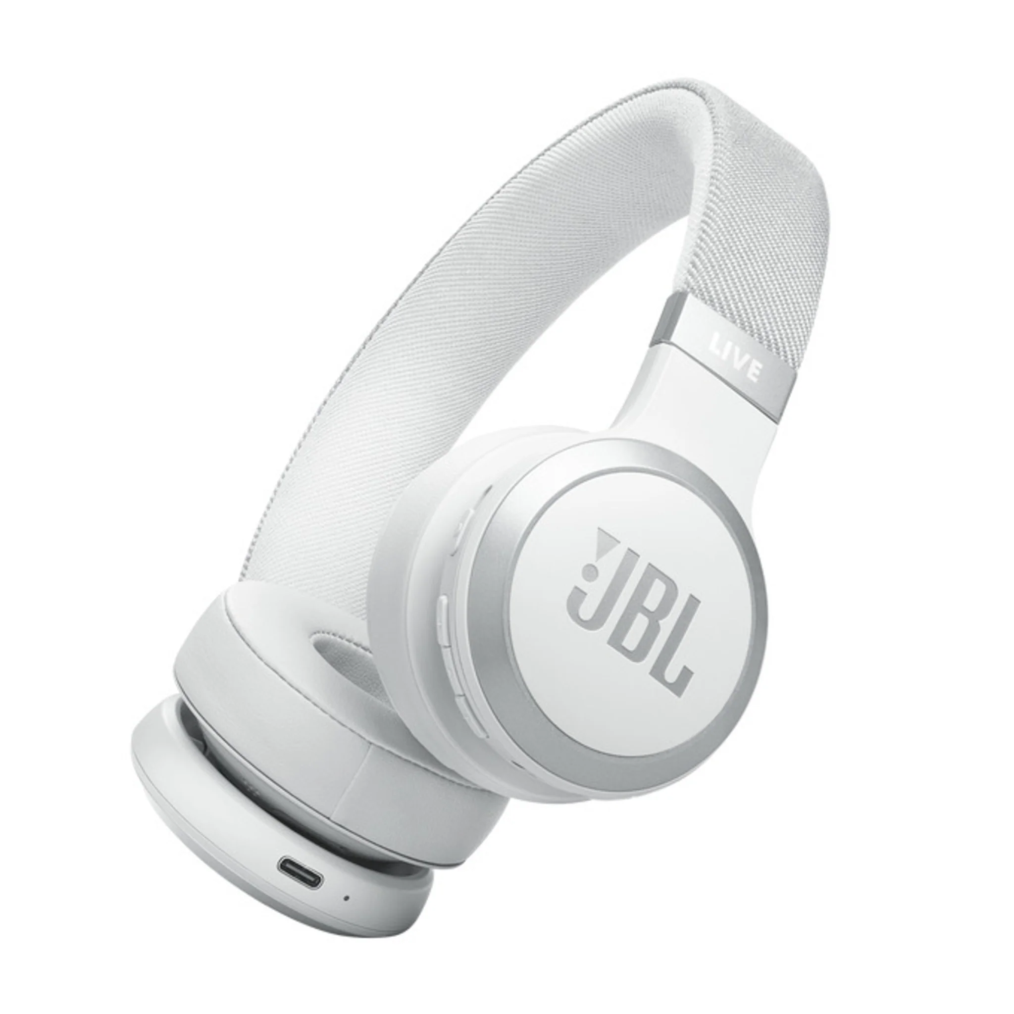 JBL LIVE 670 WIRELESS ON-EAR TRUE ADAPTIVE NOISE-CANCELING HEADPHONES - WHITE - Image 2