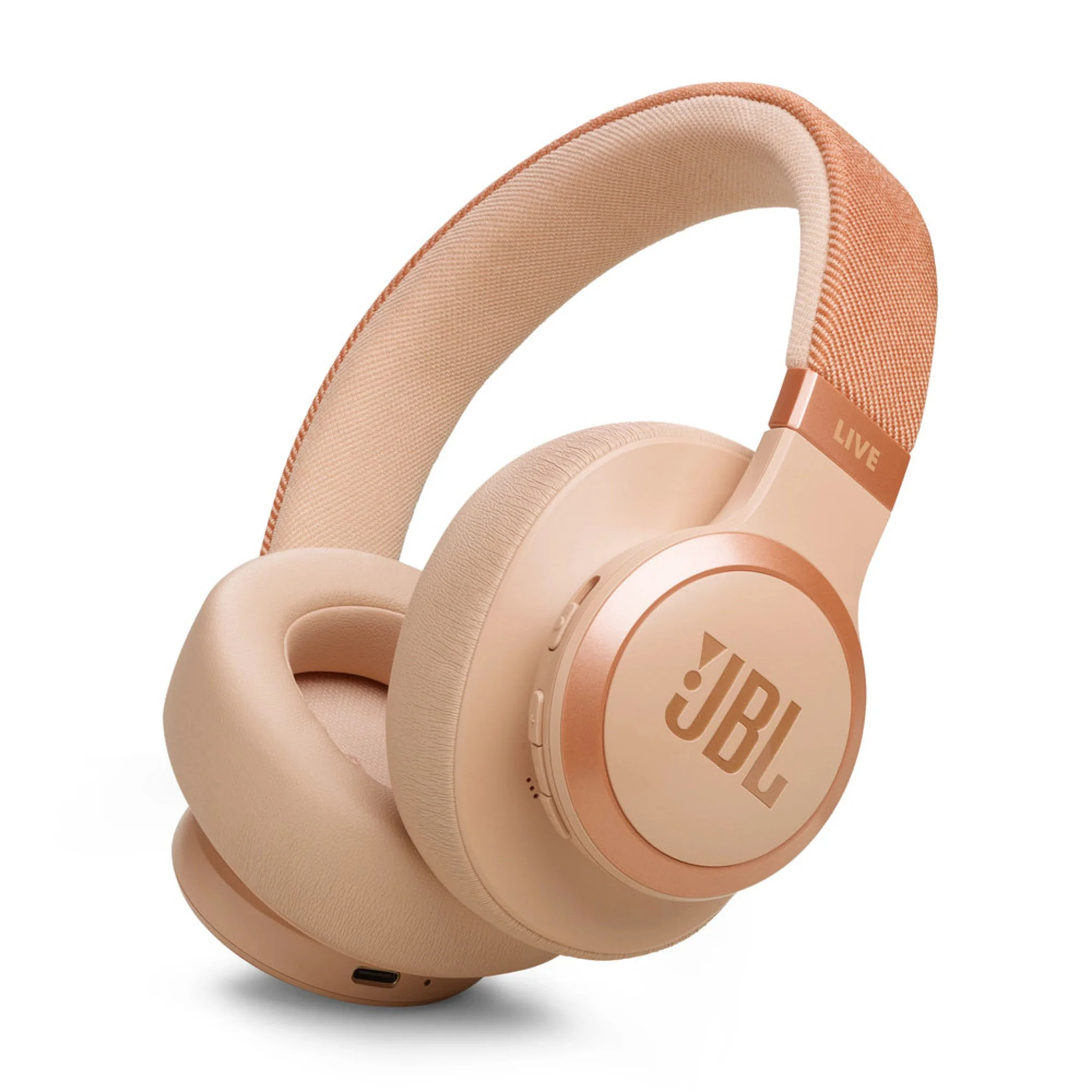 JBL LIVE 770 WIRELESS OVER-EAR TRUE ADAPTIVE NOISE-CANCELING HEADPHONES - SANDSTONE - Image 3