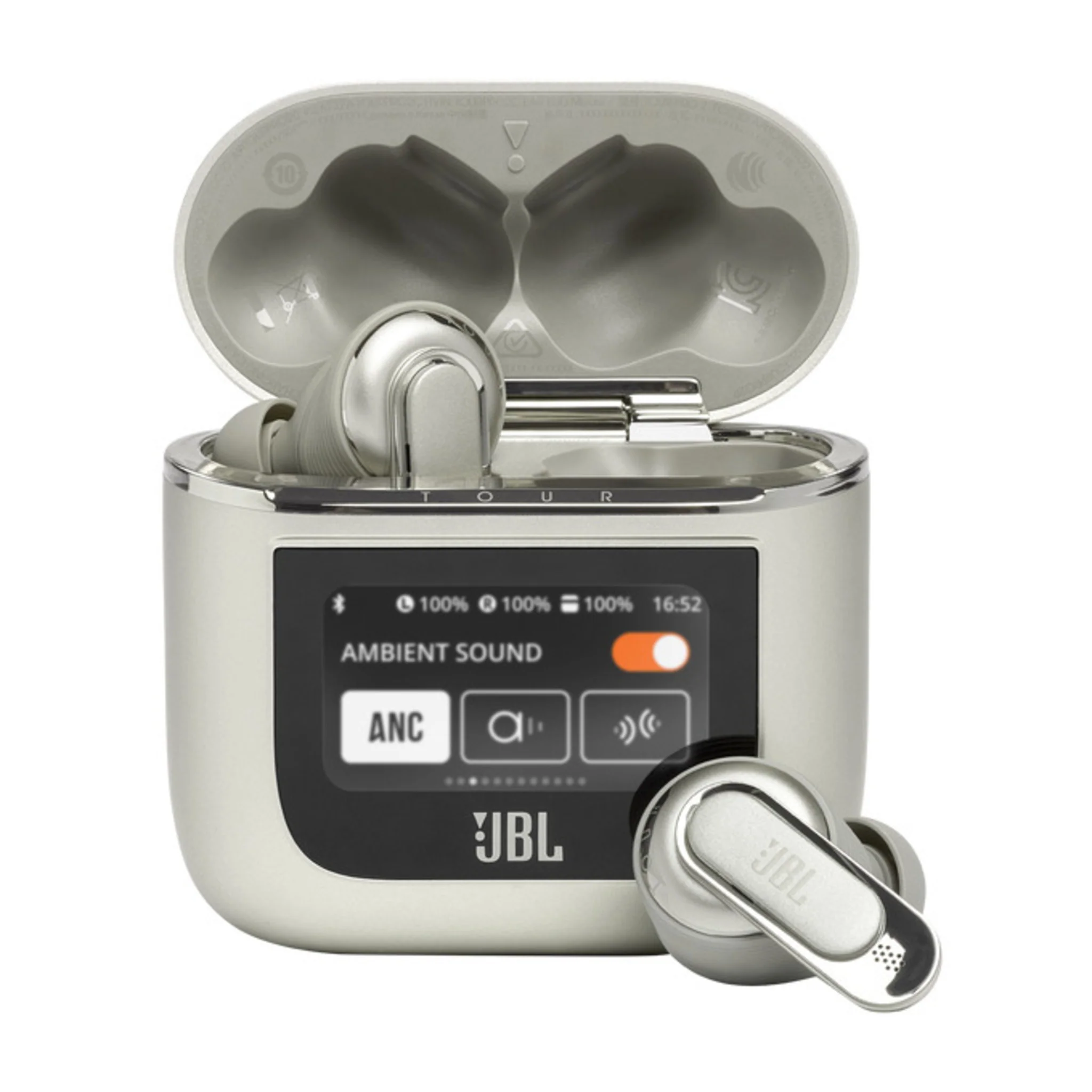 JBL TOUR PRO2 TWS NOISE-CANCELING HEADPHONES - CHAMPAGNE - Image 2