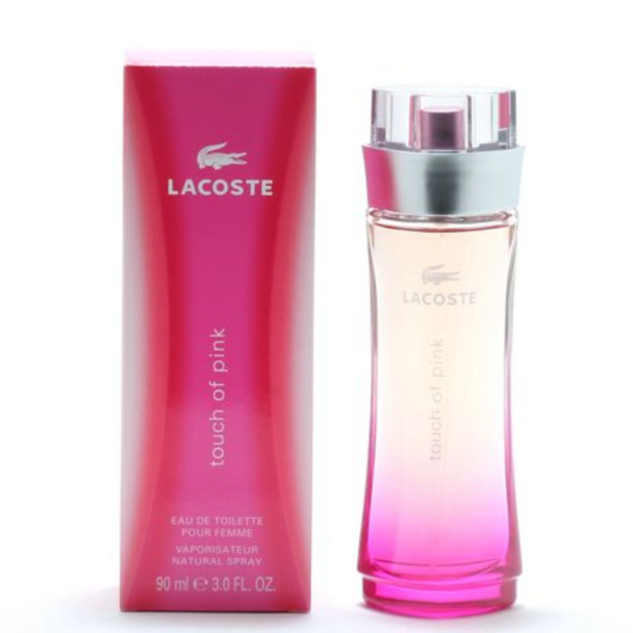 LACOSTE TOUCH OF PINK LADIES 90ML EAU DE TOILETTE SPRAY - Image 2