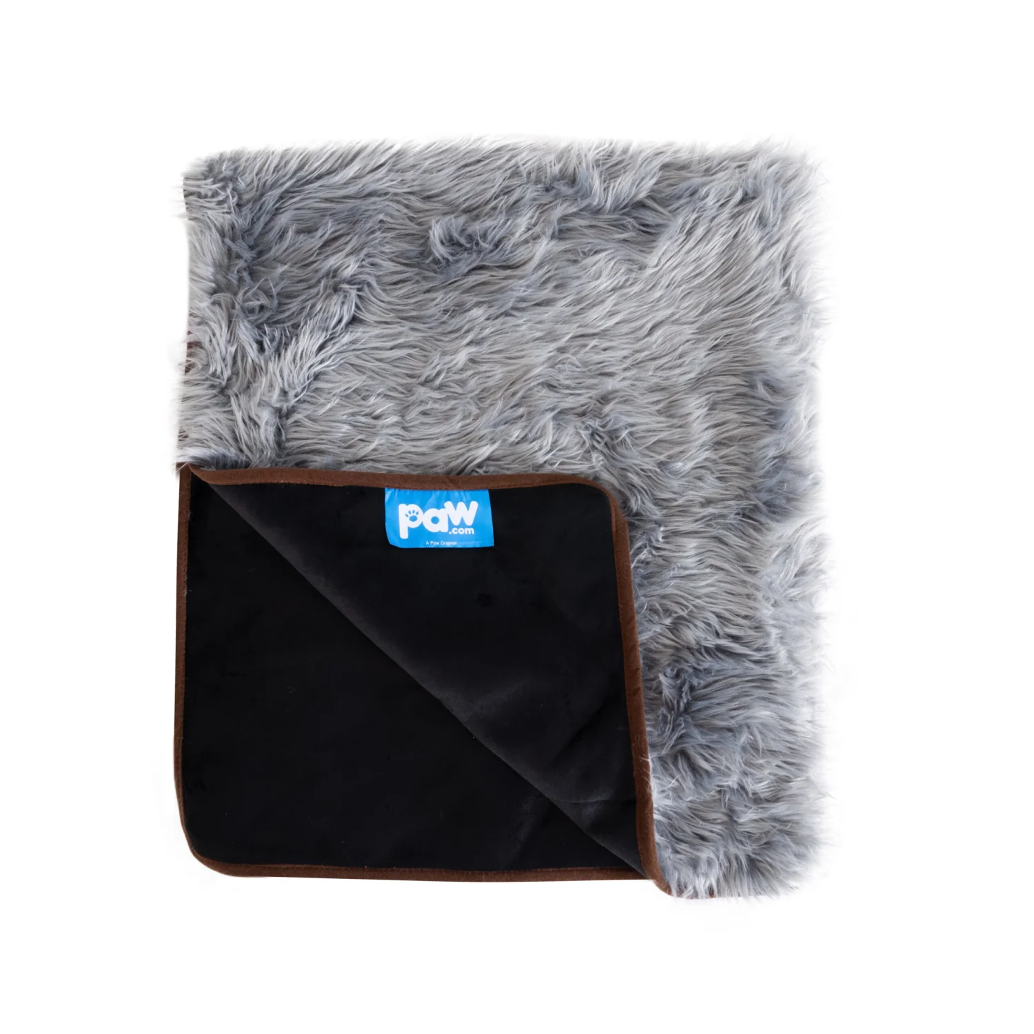 PAW PUPPROTECTOR WATERPROOF FAUX FUR THROW BLANKET - CHARCOAL GREY - LARGE - Image 2