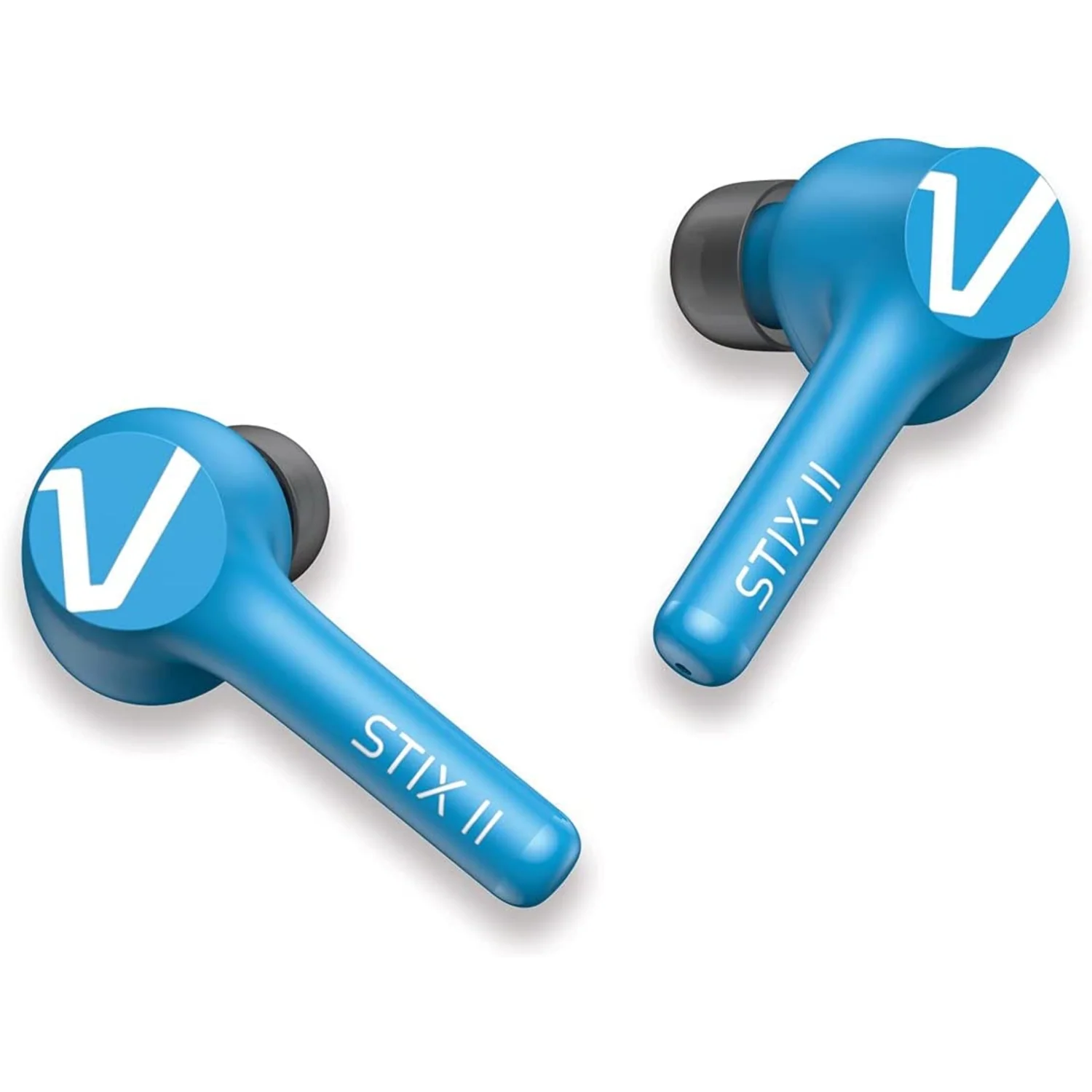 VEHO STIX II TRUE WIRELESS EARPHONES WITIH QUAD PRO MICROPHONE & CHARGING CASE - AQUA BLUE - Image 2