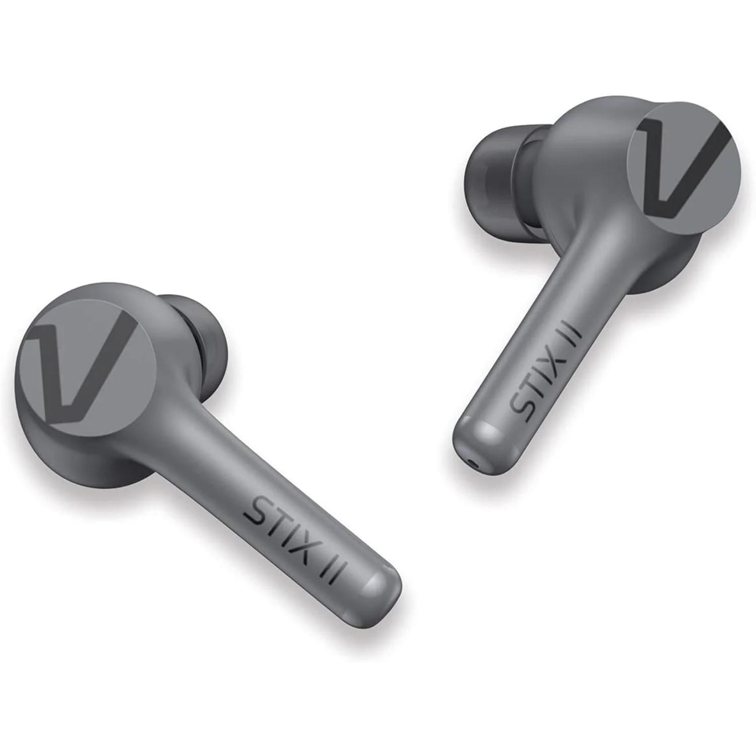VEHO STIX II TRUE WIRELESS EARPHONES WITIH QUAD PRO MICROPHONE & CHARGING CASE - MIRAGE GREY - Image 2