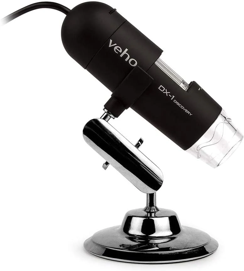 VEHO DX1 DISCOVERY 200X USB DIGITAL MICROSCOPE WITH STAND. 2MP