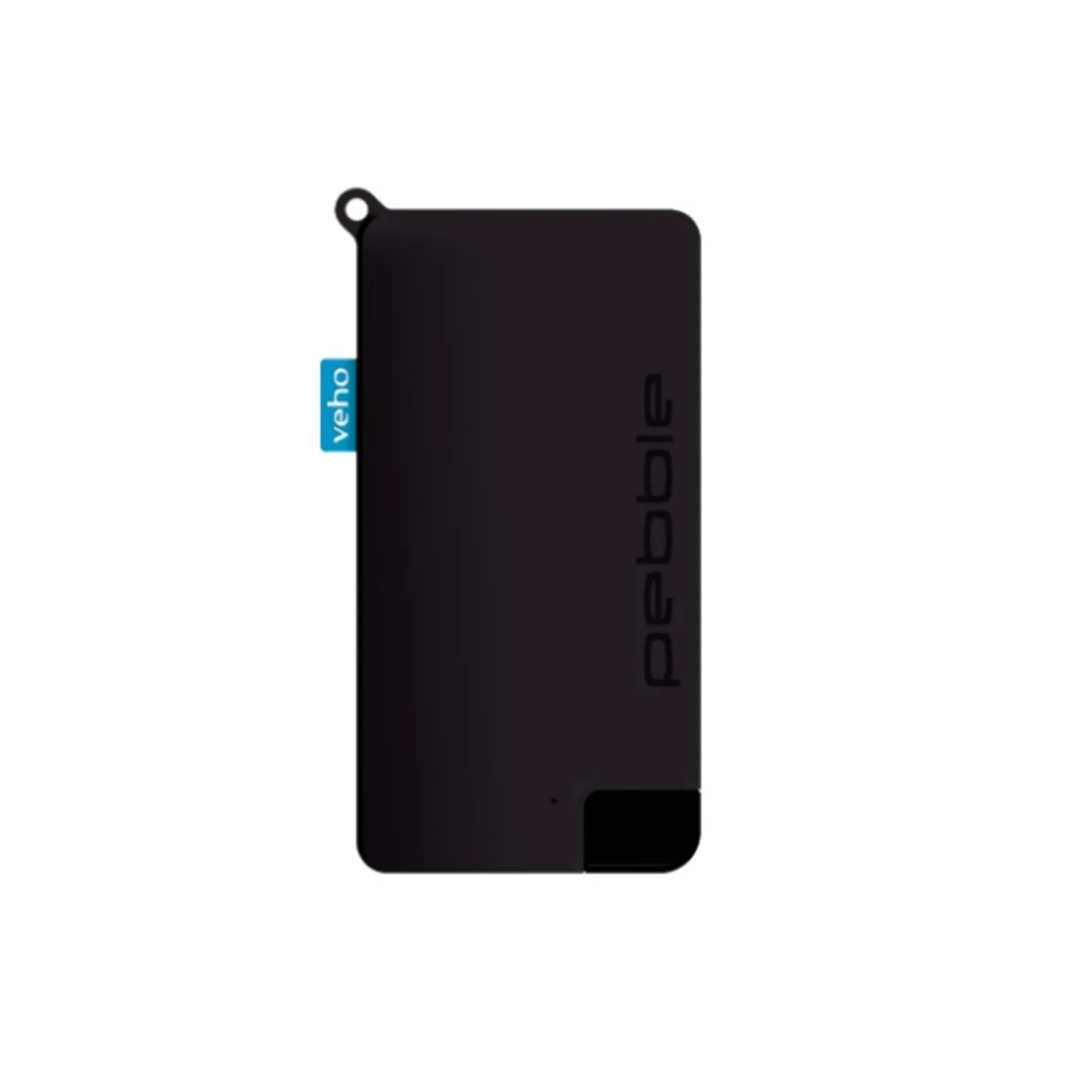 VEHO PEBBLE POKKET 1000MAH MICRO SIZE KEYRING POWER BANK - BLACK - Image 2