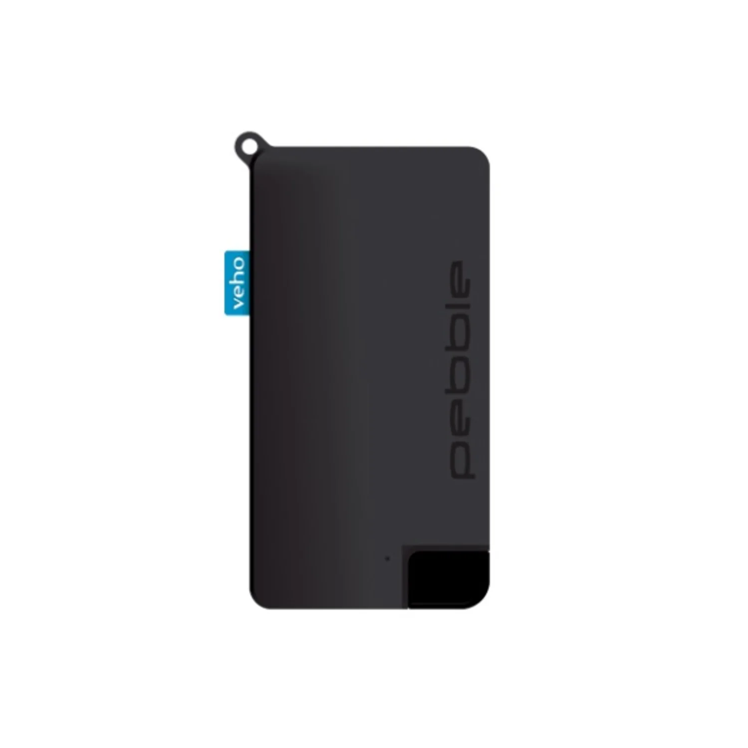 VEHO PEBBLE POKKET 900MAH MICRO SIZE KEYRING POWER BANK - BLACK - Image 2