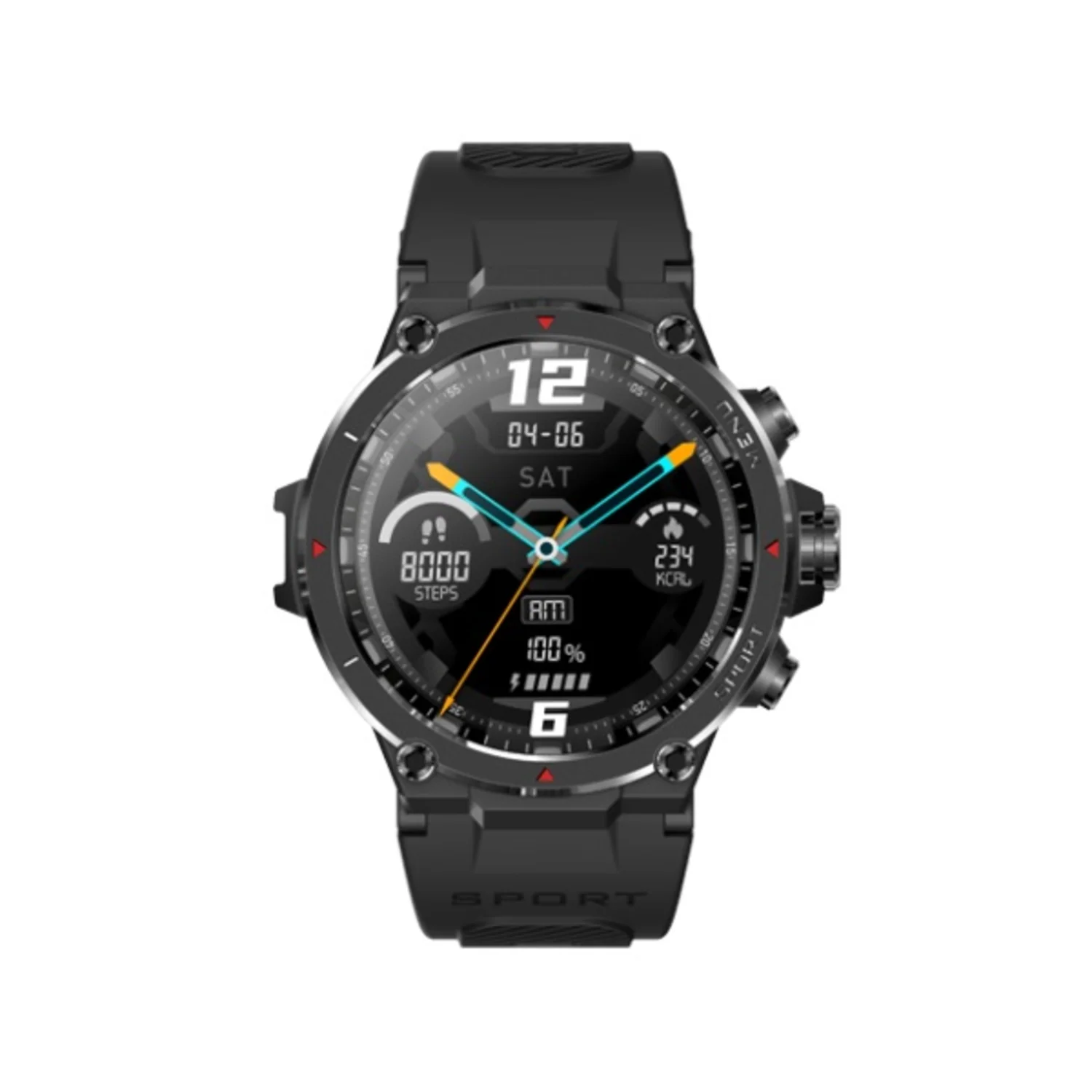 VEHO KUZO SPORTS SMART WATCH - F1S BLACK - Image 2